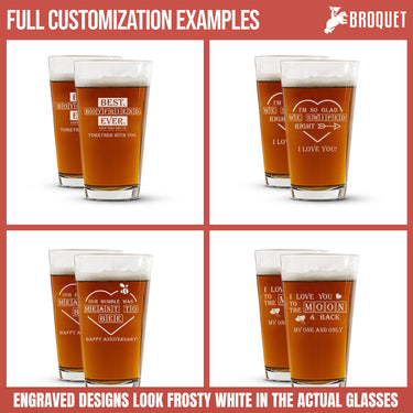 Our Bumble Was Meant To Be Beer Glass